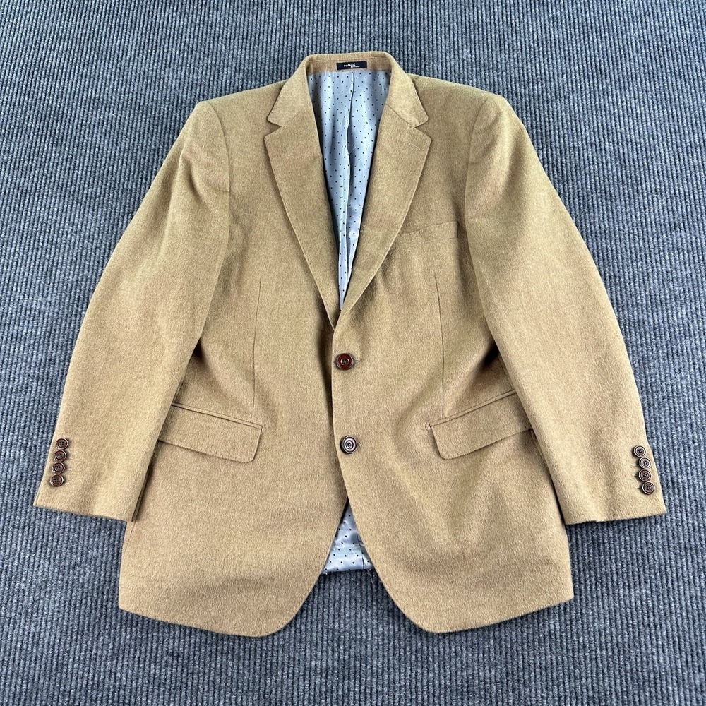 Luciano Matazzi Sport Coat 42 R Beige Camel Hair Extra Fine Italy Premium Blazer